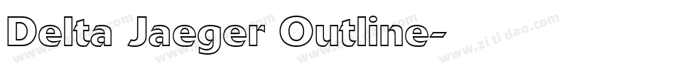 Delta Jaeger Outline字体转换